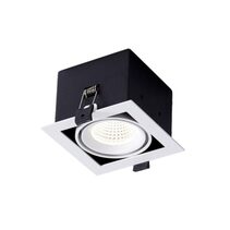 Avior 5 10W Dimmable Single Adjustable Square LED Downlight White / Tri-Colour - LUX-DD1010M-C10W