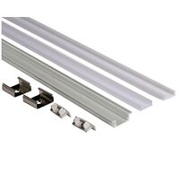Recessed 3 Meter Aluminium LED Profile Silver -  SW-A1708-3M