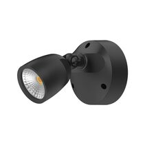 Muro Eco 10W LED Single Head Polycarbonate Coastal Spotlight Black / Tri-Colour - 25070