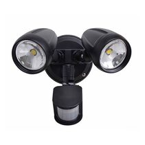 Pollux 2 30W Double Adjustable LED Spotlight with Sensor Black / Tri-Colour - AC4202/BLK/TC