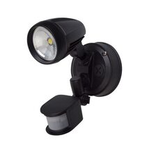 Pollux 3 15W Single Adjustable LED Spotlight with Sensor Black / Tri-Colour - AC4203/BK/TC