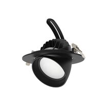 38W Adjustable LED Downlight Black / Tri-Colour - SFR006/BK/TC