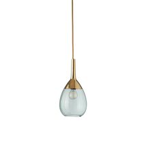 Lute Small Pendant Forest Green / Gold - LA101478