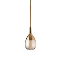 Lute Small Pendant Golden Smoke / Gold - LA101479