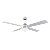 Altair 9 52" AC 4 Blade Ceiling Fan with 20W LED Light Silver / Tri-Colour - MP1248-4-LED/SILVER