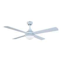 Altair 9 52" AC 4 Blade Ceiling Fan with 20W LED Light White / Tri-Colour - MP1248-4-LED/WH