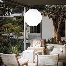 Sole Sp1 Outdoor 300mm Pendant White IP44 - 135991
