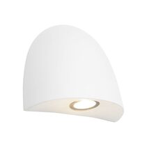 Mora Outdoor 6W LED Wall Light White / Tri-Colour - MORA1EWHT