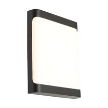 Odessa 10W LED Outdoor Plain Wall Light Black / Tri-Colour - ODES1EPBLK