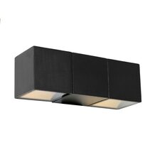 Solano 10W LED Outdoor Wall Light Black / Warm White - SOLA2EBLK