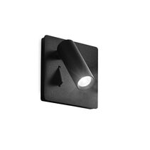 Lite Ap Adjustable 3W LED Wall Light Black / Warm White - 250113