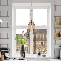 Ebbot 1 Light 200mm Pendant Amber - 4201790-5503