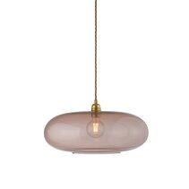 Horizon Extra Large Pendant Obsidian / Gold - LA101818