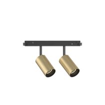 Ego Magnetic Double 2 x 8W LED Track Light Brass / Warm White - 282015