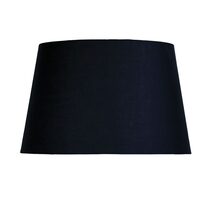 Tapered 430mm Cotton Lamp Shade Black - OL91956