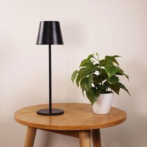 Mindy 3W LED Portable Rechargeable Table Lamp Black / Warm White - OL92651BK