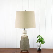 Potton Ceramic Table Lamp Beige / Natural - OL98895