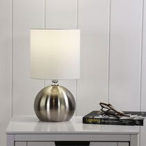Lotti Touch Table Lamp Brushed Chrome - LF9201BC