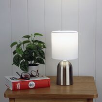 Espen Touch Lamp Brushed Chrome - LF9207BCH