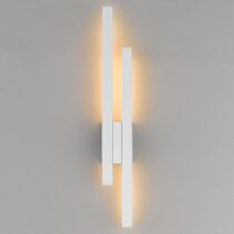 Masto 2 Light 2 x 8W LED Wall Light White / Warm White - MASTO WB2-WH83