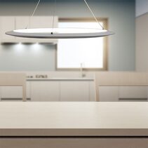 Saturn 24W Dimmable LED Pendant White / Tri-Colour - OL60851/60WH