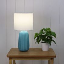 Benjy.20 Ceramic Table Lamp Blue - OL90110BL