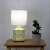 Celia Ceramic Table Lamp Yellow - OL90117YE