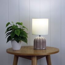 Mandy Table Lamp Taupe / White - OL90119TP