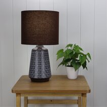 Moana Ceramic Table Lamp Coffee - OL90151CO