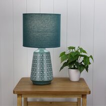 Moana Ceramic Table Lamp Green - OL90151GN