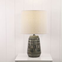Sonia Ceramic Table Lamp Grey - OL94529