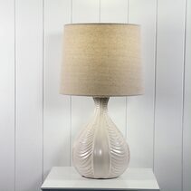 Gaia Ceramic Table Lamp Off White - OL94533