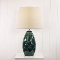 Delphin Ceramic Table Lamp Green - OL94535