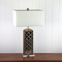 Granada Table Lamp Brown / Ivory - OL98888