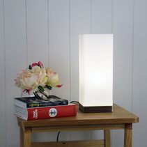 Paro Touch Table Lamp Brushed Chrome / White - OL99486BC