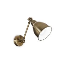 Newton AP1 Adjustable Wall Light Antique Brass - 027876