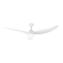 Evolve 52" DC Ceiling Fan With 18W Dimmable Tri-Colour LED White - E363 + EL095