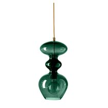 Futura Medium Pendant Gold / Ivy Green - LA101409
