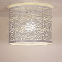 Bursa Laser Cut Metal Shade White - OL2267WH