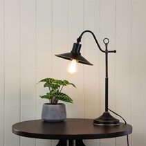 Boston Adjustable Retro Industrial Table Lamp Rubbed Bronze - SL98511RB