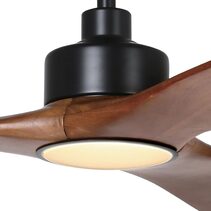 Currumbin 18W Dimmable LED Ceiling Fan Light Kit Black / Tri-Colour - 20619502