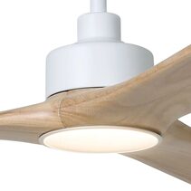 Currumbin 18W Dimmable LED Ceiling Fan Light Kit White / Tri-Colour - 20619501