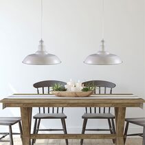 Slater.38 Industrial Metal Shade White - OL2298/38WH