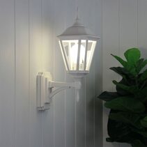 Java Outdoor Coach Wall Light White - SG70410WH