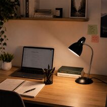 Trax Classic Gooseneck Task Lamp Black - SL98401BK