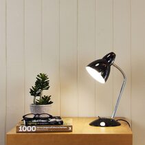 Trax Adjustable Metal Desk Lamp Gunmetal - SL98401GM