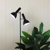 Vespa 2 Light Adjustable Floor Lamp Black - SL98572BK