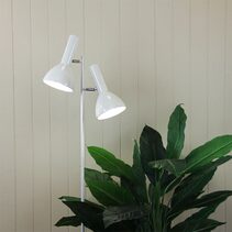Vespa 2 Light Adjustable Floor Lamp White - SL98572WH