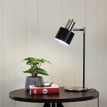 Ari Adjustable Desk Lamp Brushed Chrome - SL98786BC