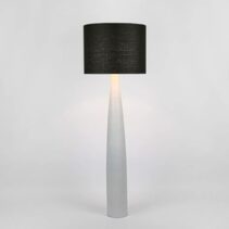 Samson Floor Lamp White With Black Shade - KITMRDLMP0027B